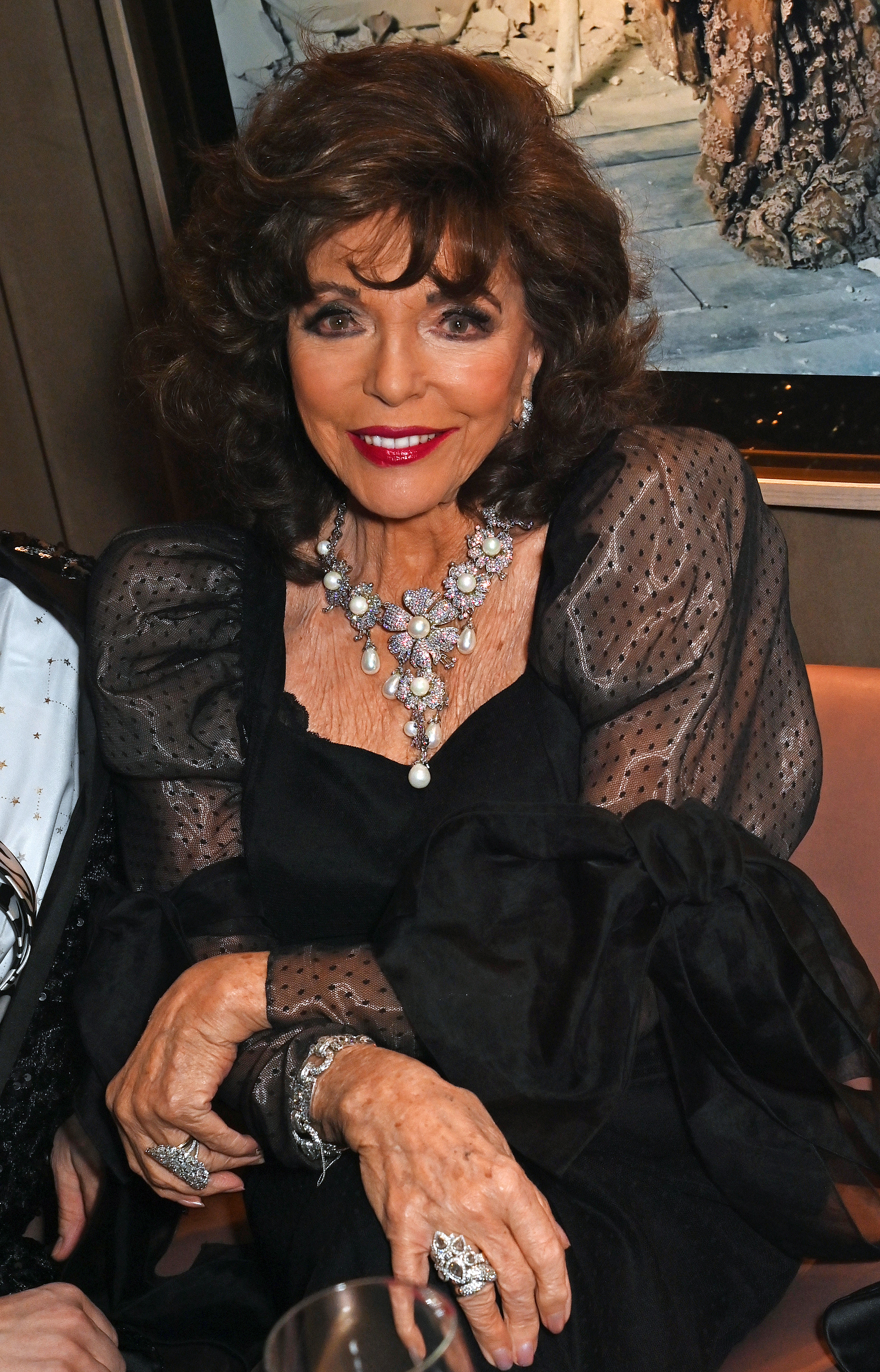 Joan Collins lors des Variety Club Showbusiness Awards 2024, le 28 avril 2024, à Londres, en Angleterre. | Source : Getty Images