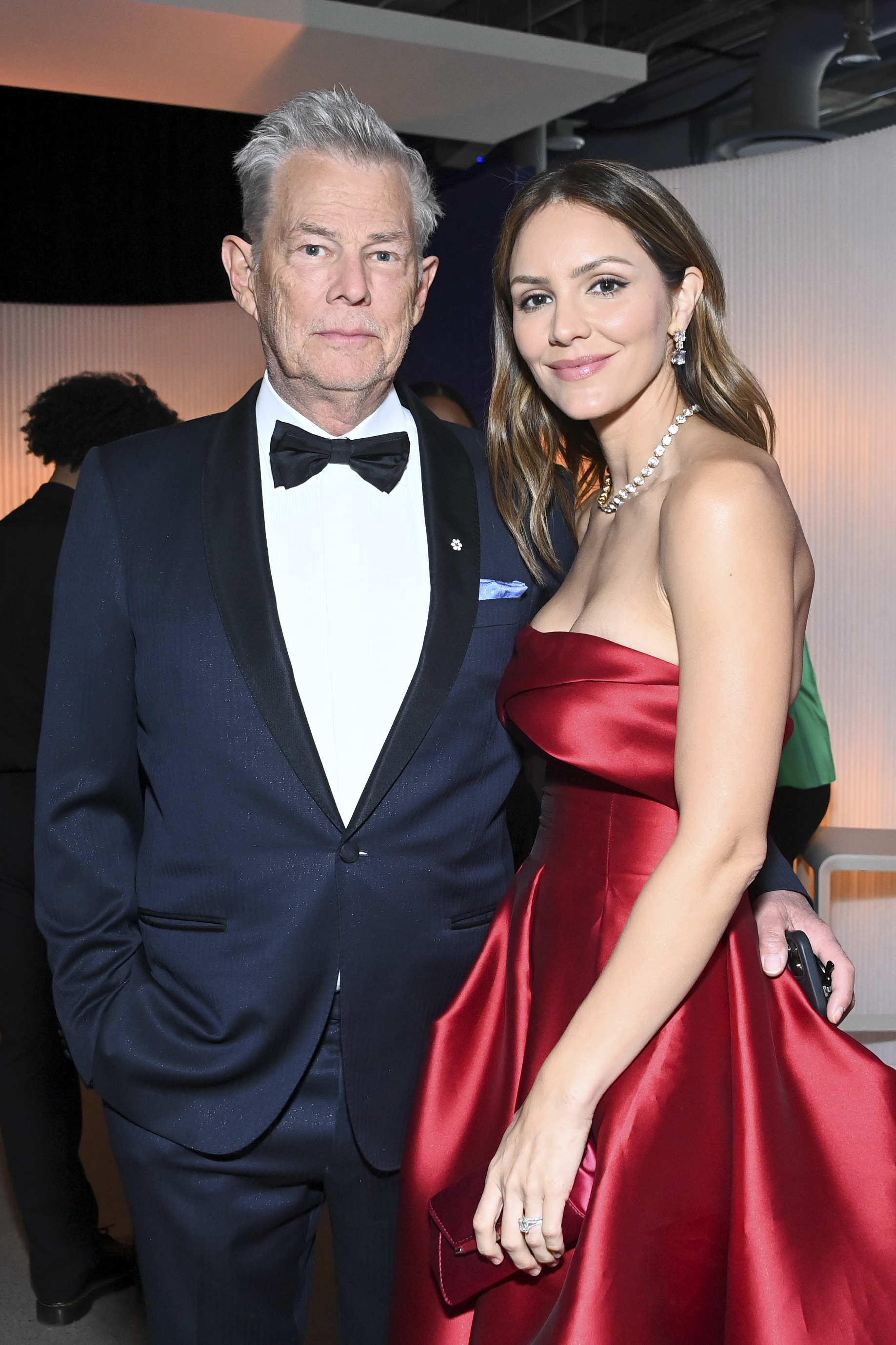 David Foster et Katharine McPhee lors de la neuvième cérémonie du Breakthrough Prize à l'Academy Museum of Motion Pictures le 15 avril 2023, à Los Angeles, en Californie. | Source : Getty Images