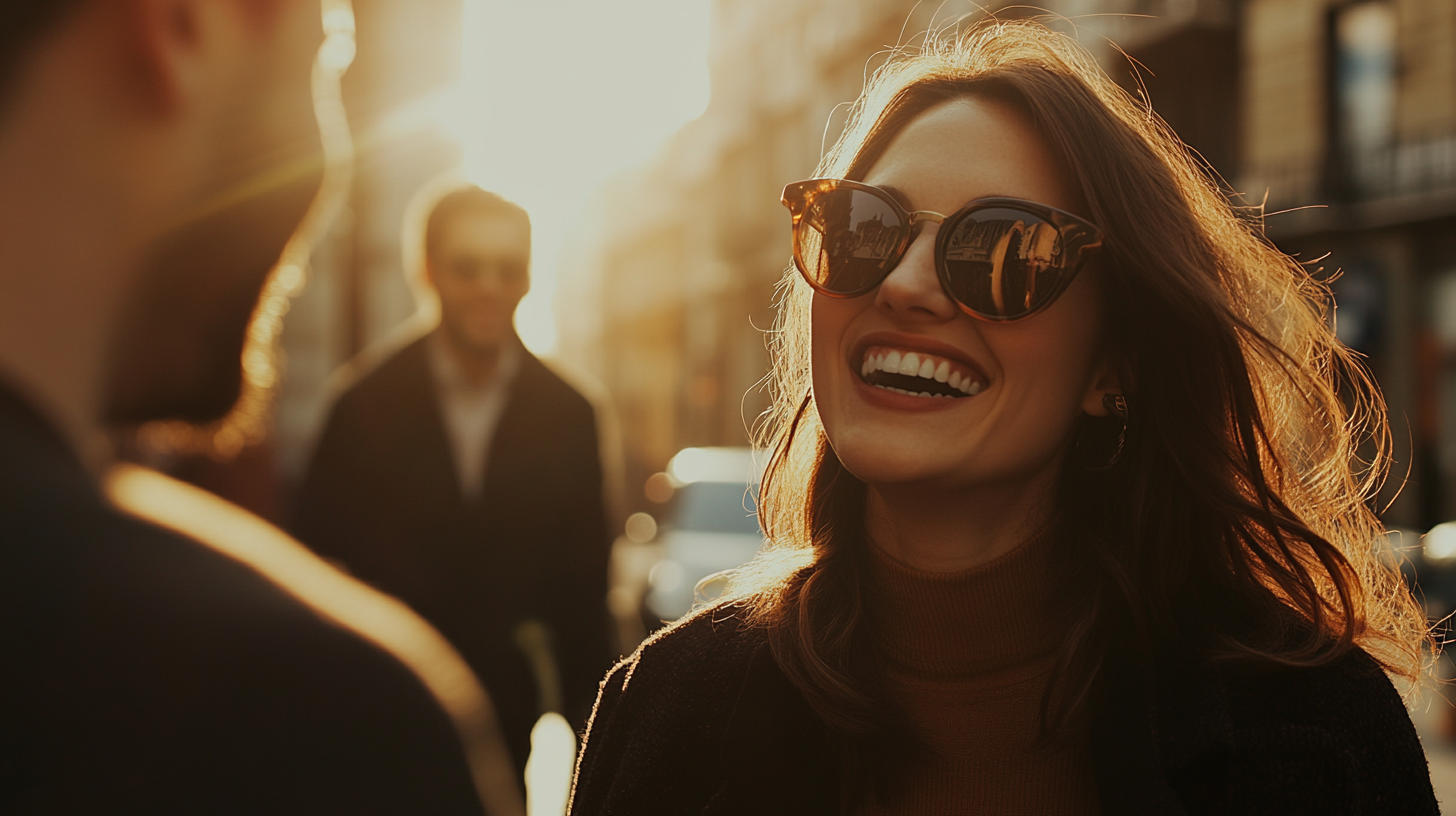 Une femme portant des lunettes de soleil | Source : Midjourney