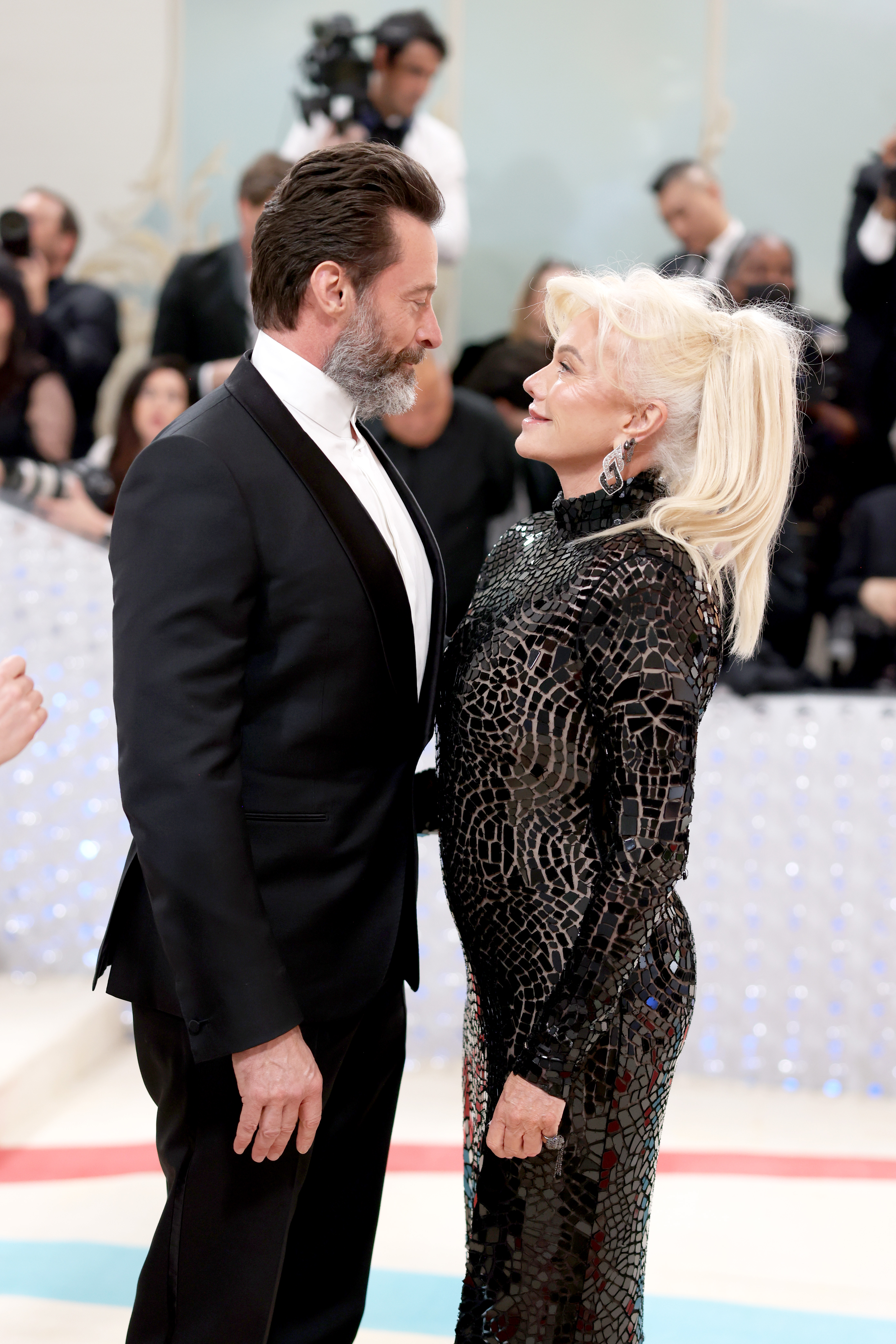 Hugh Jackman et Deborra-Lee Furness au Met Gala célébrant "Karl Lagerfeld : A Line Of Beauty" le 1er mai 2023 à New York. | Source : Getty Images