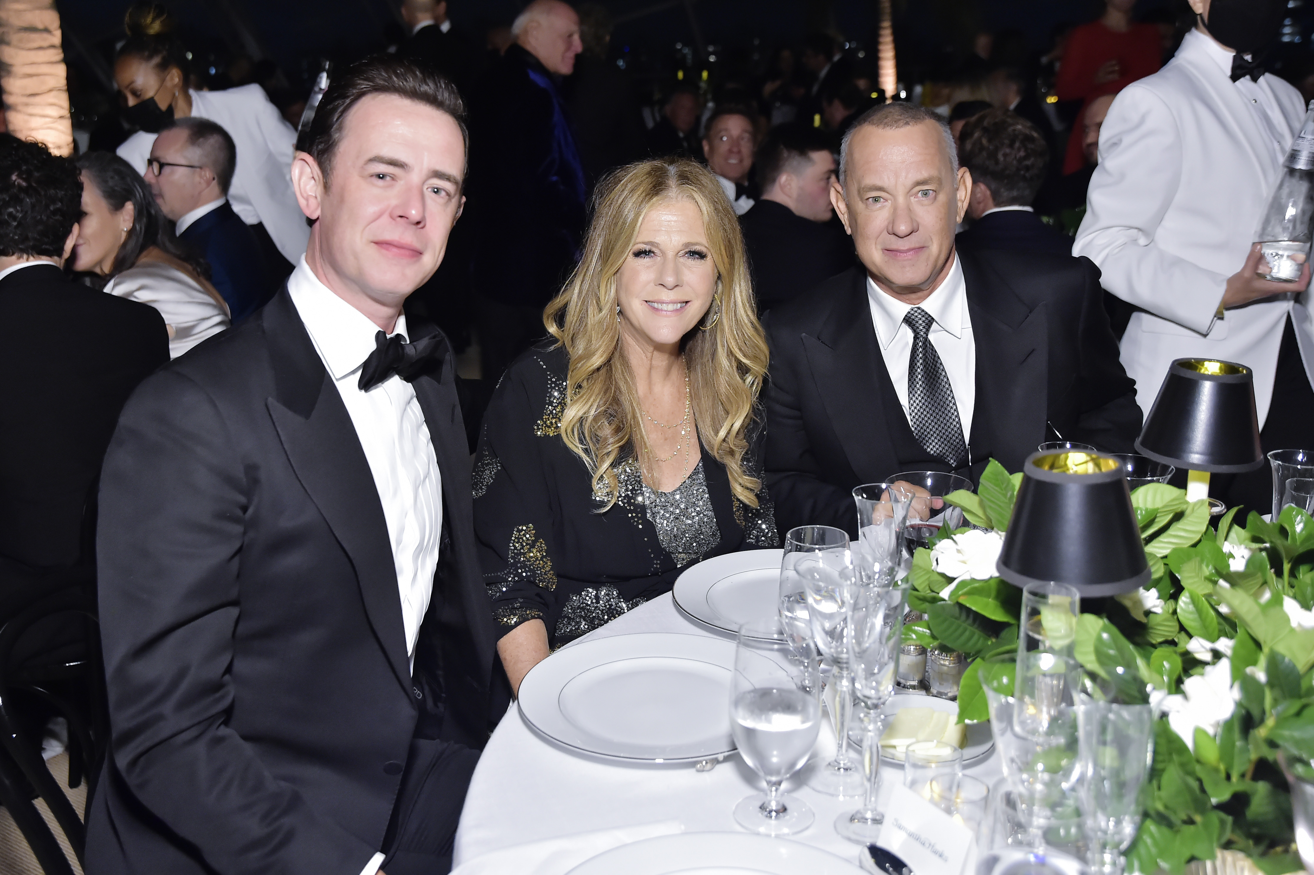 Colin Hanks, Rita Wilson et Tom Hanks assistent au gala d'ouverture de l'Academy Museum of Motion Pictures : Opening Gala le 25 septembre 2021 à Los Angeles, Californie. | Source : Getty Images