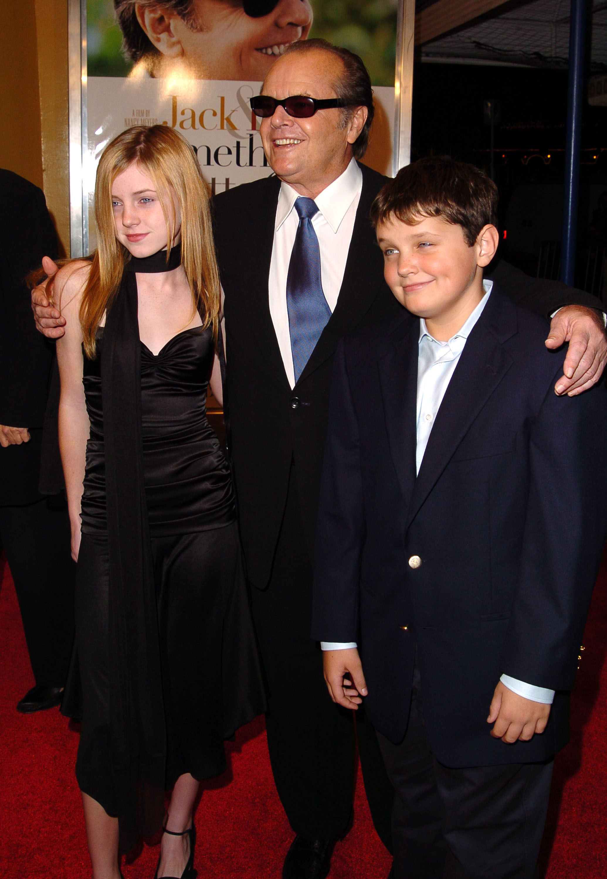Jack Nicholson et ses enfants Lorraine et Raymond en Californie en 2003 | Source : Getty Images