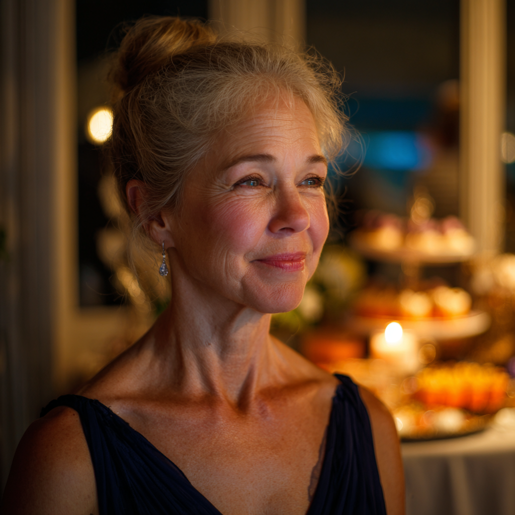 Une femme âgée souriante | Source : Midjourney