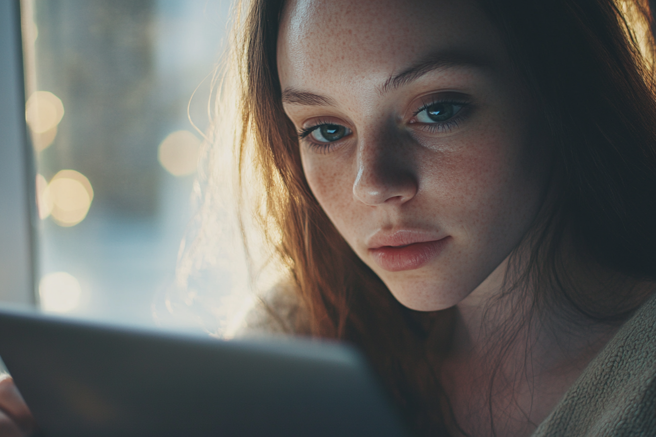 Une femme travaillant sur son ordinateur portable | Source : Midjourney