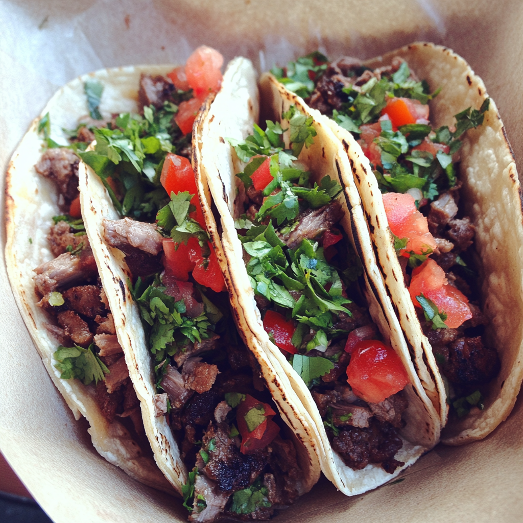 Gros plan sur des tacos | Source : Midjourney