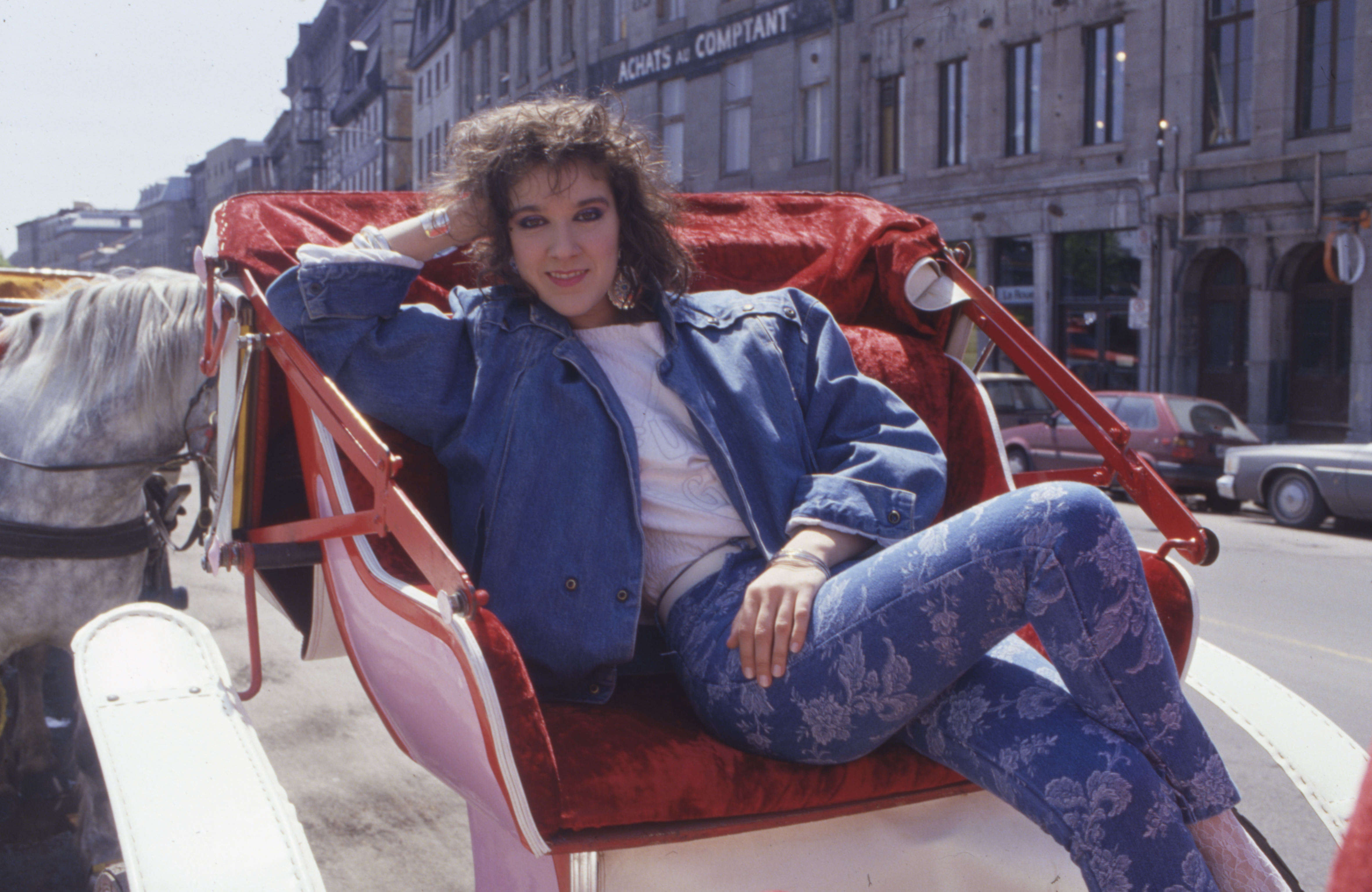 Céline Dion photographiée au Canada en 1987. | Source : Getty Images