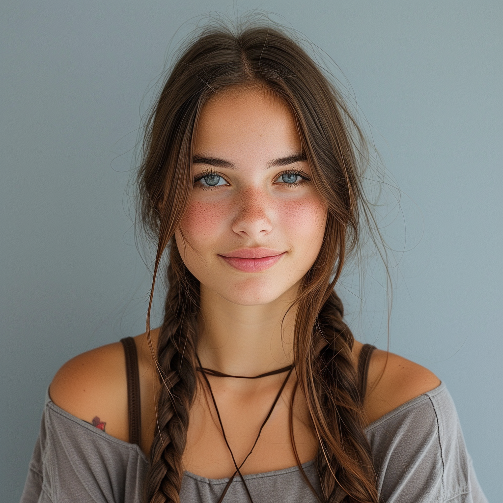 Une adolescente souriante | Source : Midjourney