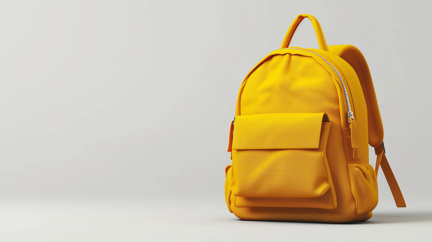 Un sac à dos jaune | Source : Midjourney