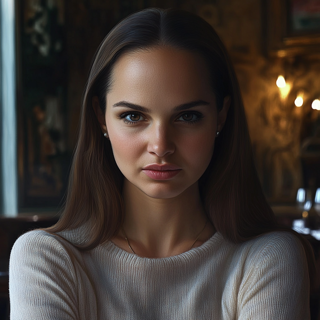 Une femme agacée dans un restaurant | Source : Midjourney