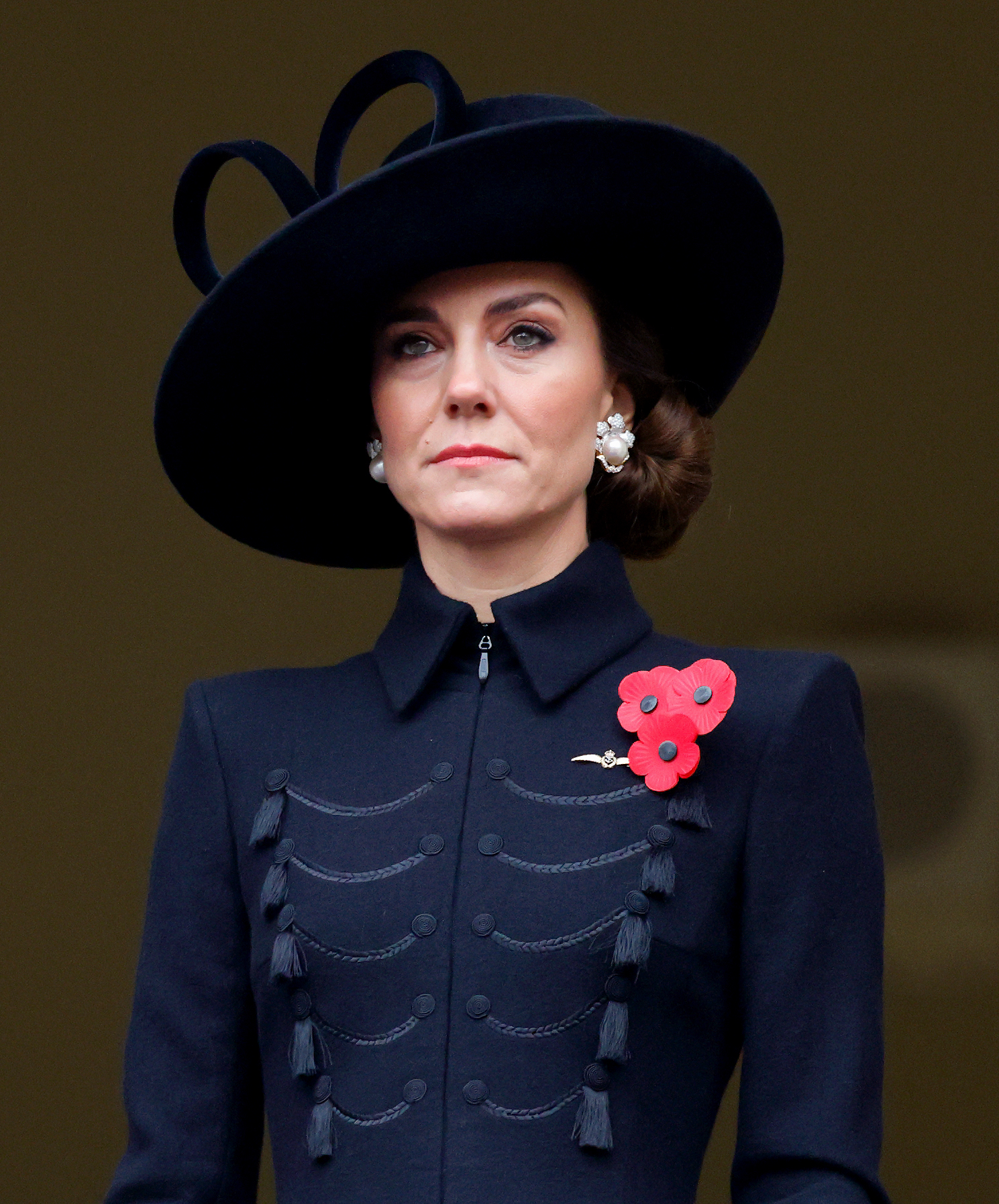 Kate Middleton à la cérémonie nationale du Remembrance Day le 12 novembre 2023 à Londres, Angleterre | Source : Getty Images
