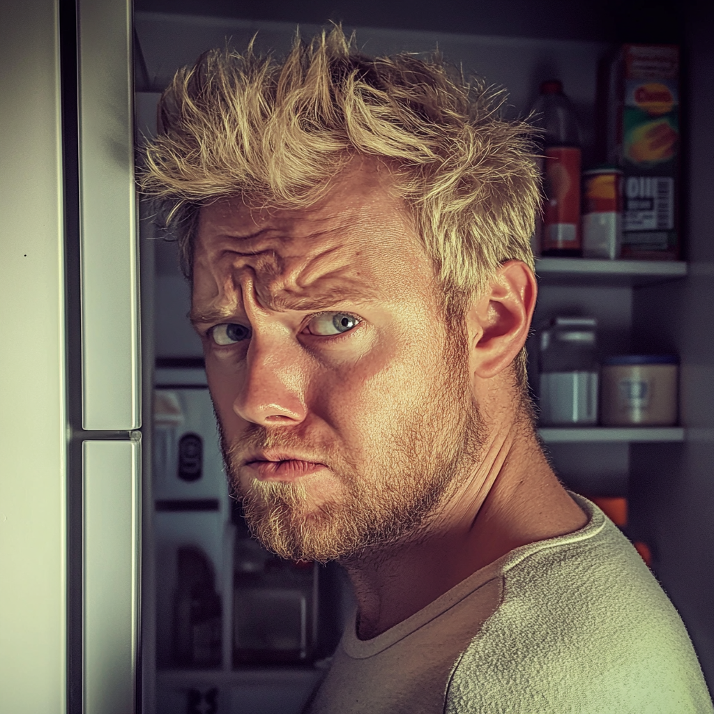 Un homme debout dans une cuisine | Source : Midjourney