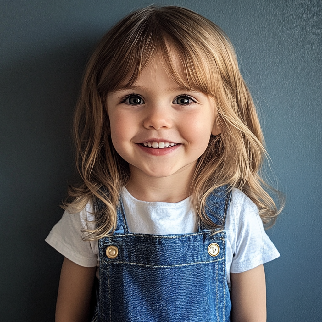 Une petite fille souriante | Source : Midjourney