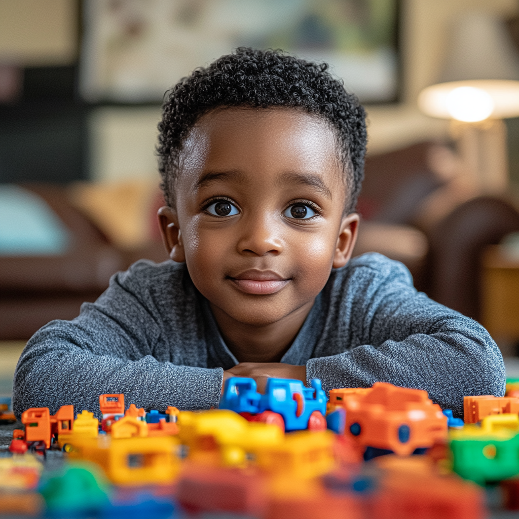 Un petit garçon qui s'amuse avec des jouets | Source : Midjourney