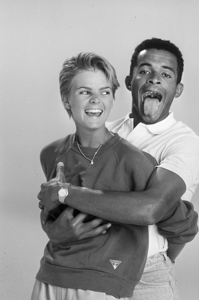 Yannick Noah et sa femme Cécilia Rhode, le 7 mai 1984. | Photo : Getty Images