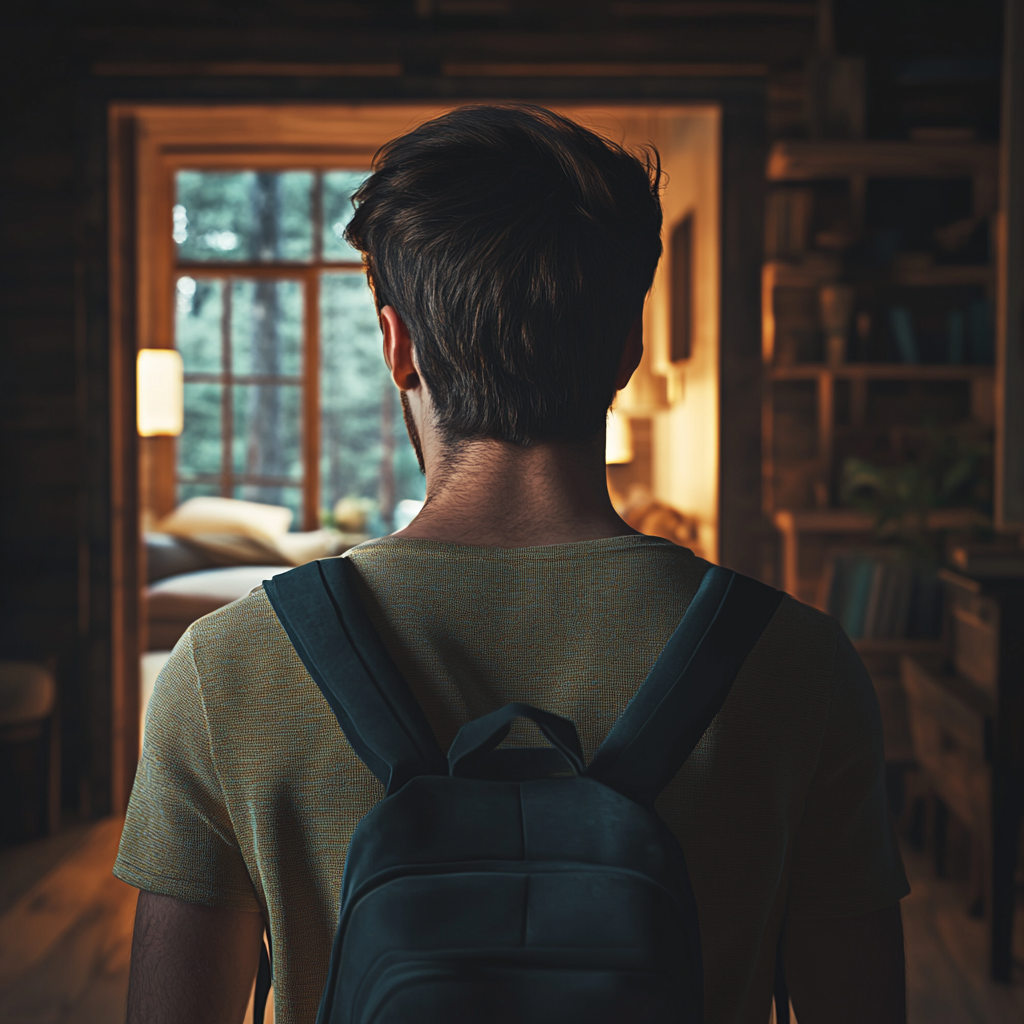 Un homme qui s'éloigne | Source : Midjourney
