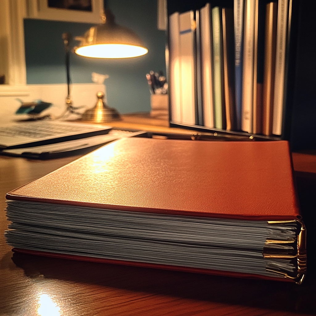 Un dossier sur un bureau | Source : Midjourney