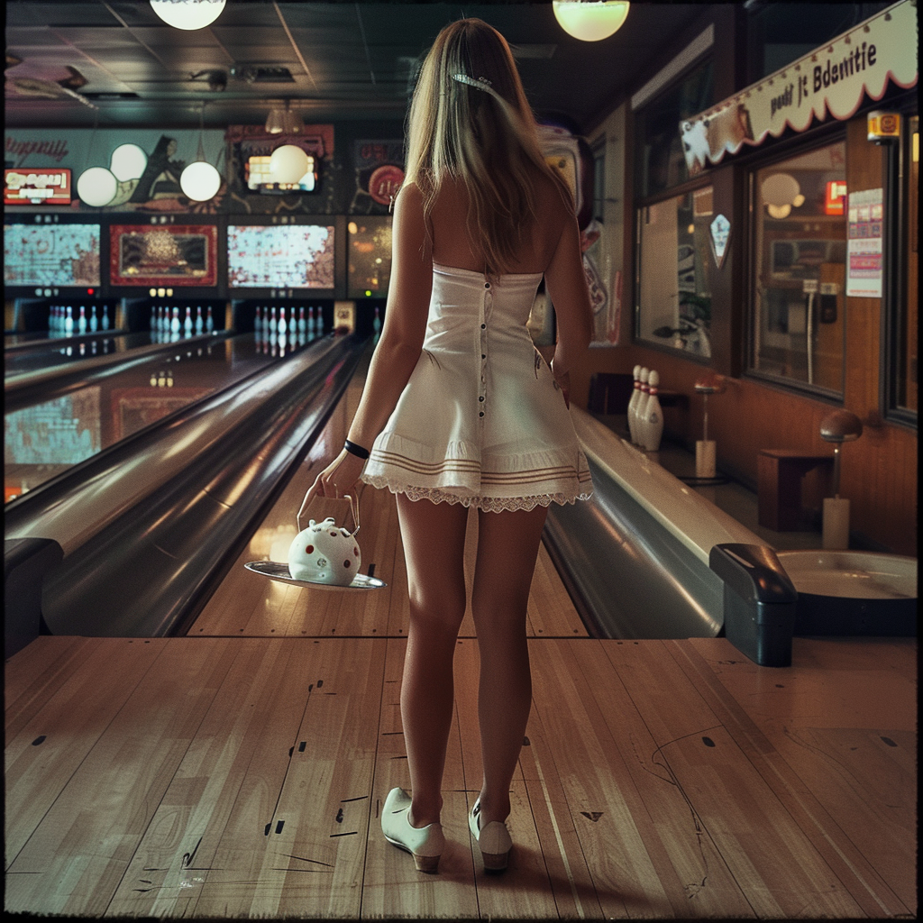 Une serveuse dans un bowling | Source : Midjourney