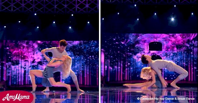 Ces deux danseurs montent sur scène et épatent l'assistance avec leur belle performance