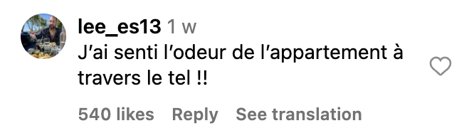 Commentaire d'internaute sur la vidéo de l'appartement de Loana | Source : capture Instagram@publicfr