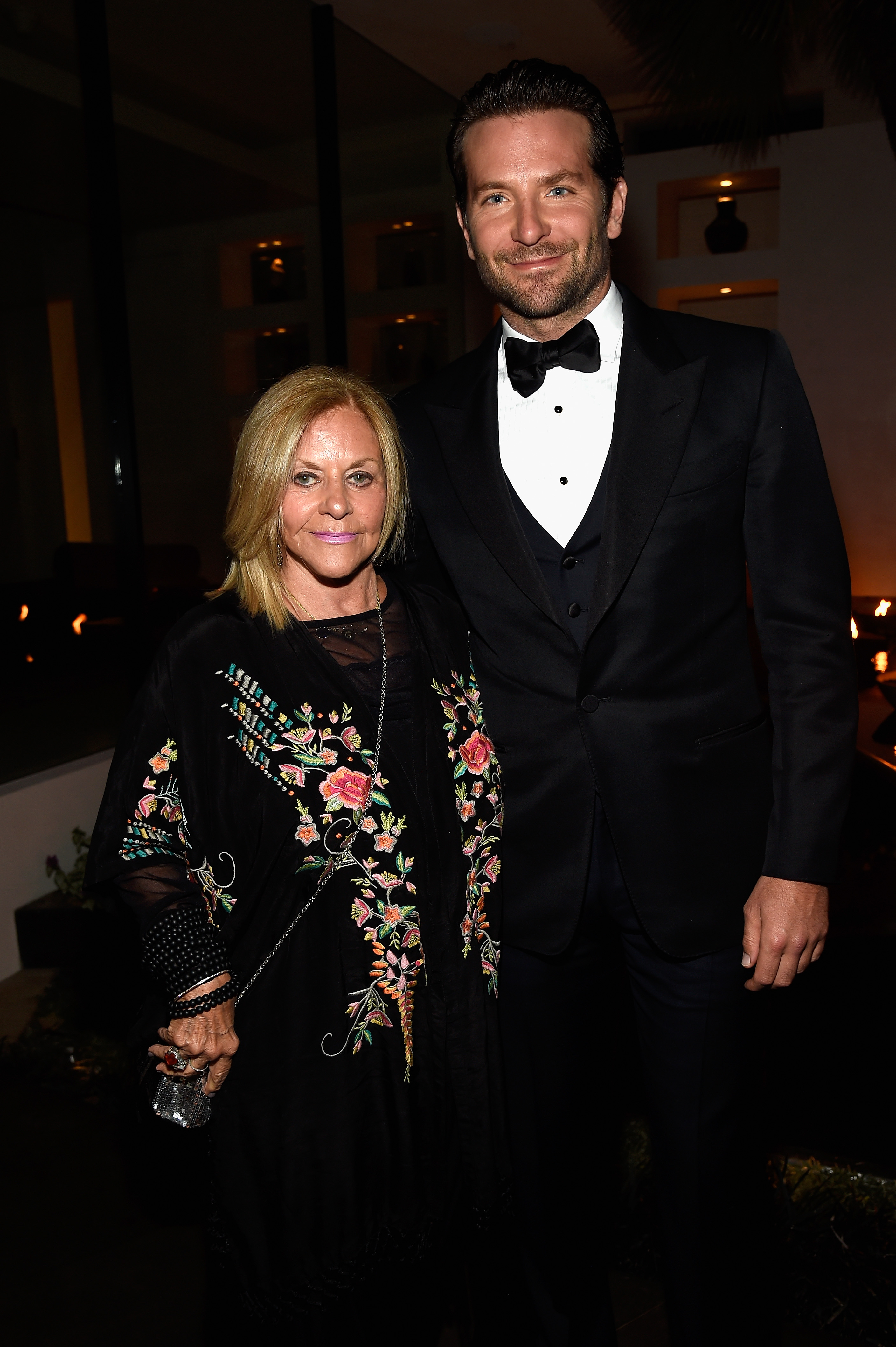 Gloria Campano et Bradley Cooper lors du gala Sean Parker And The Parker Foundation Launch The Parker Institute For Cancer Immunotherapy en 2016 | Source : Getty Images