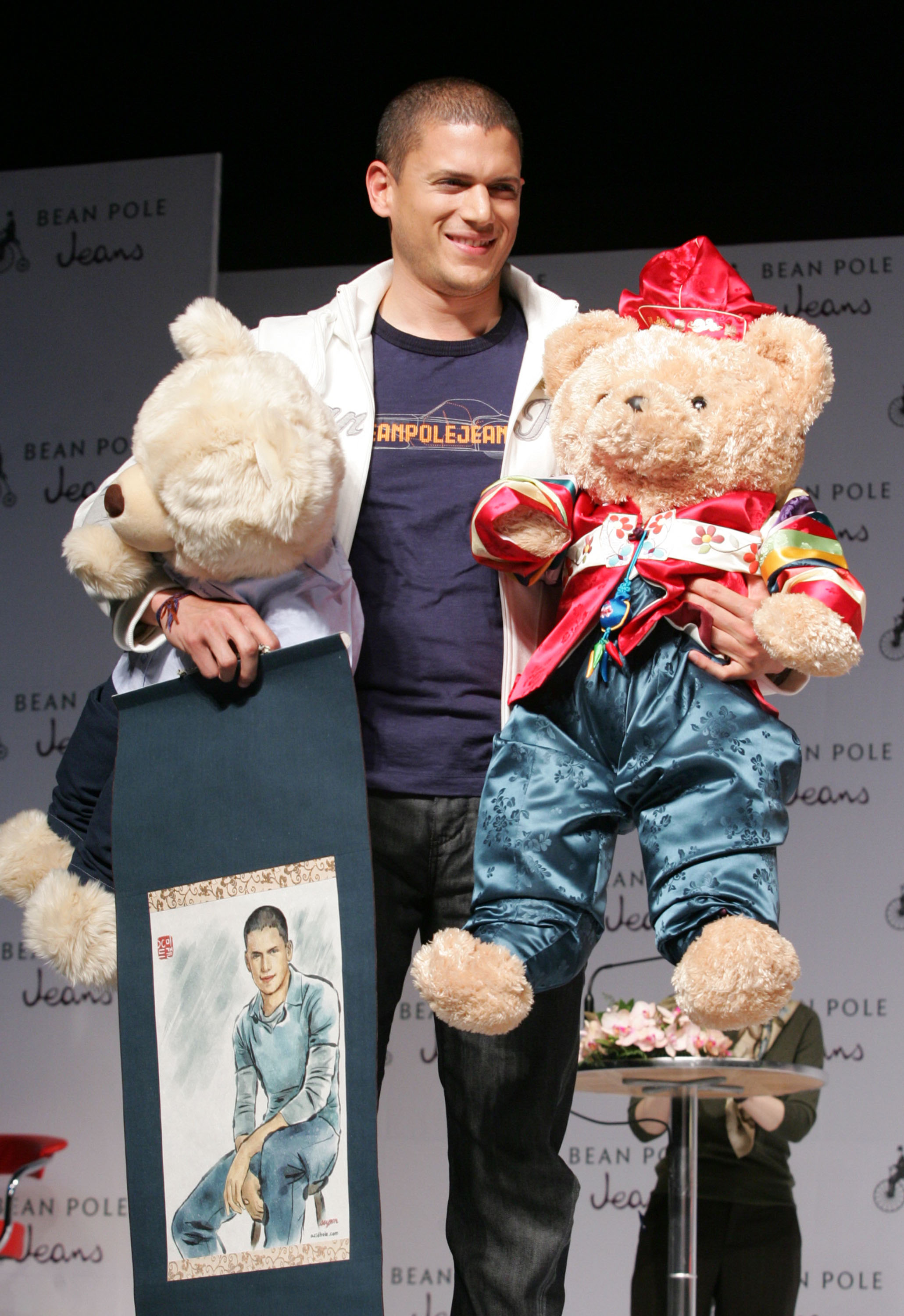 Wentworth Miller apparaît lors d'une conférence de presse et d'une réunion de fans le 23 mars 2007, à Séoul, en Corée du Sud. | Source : Getty Images