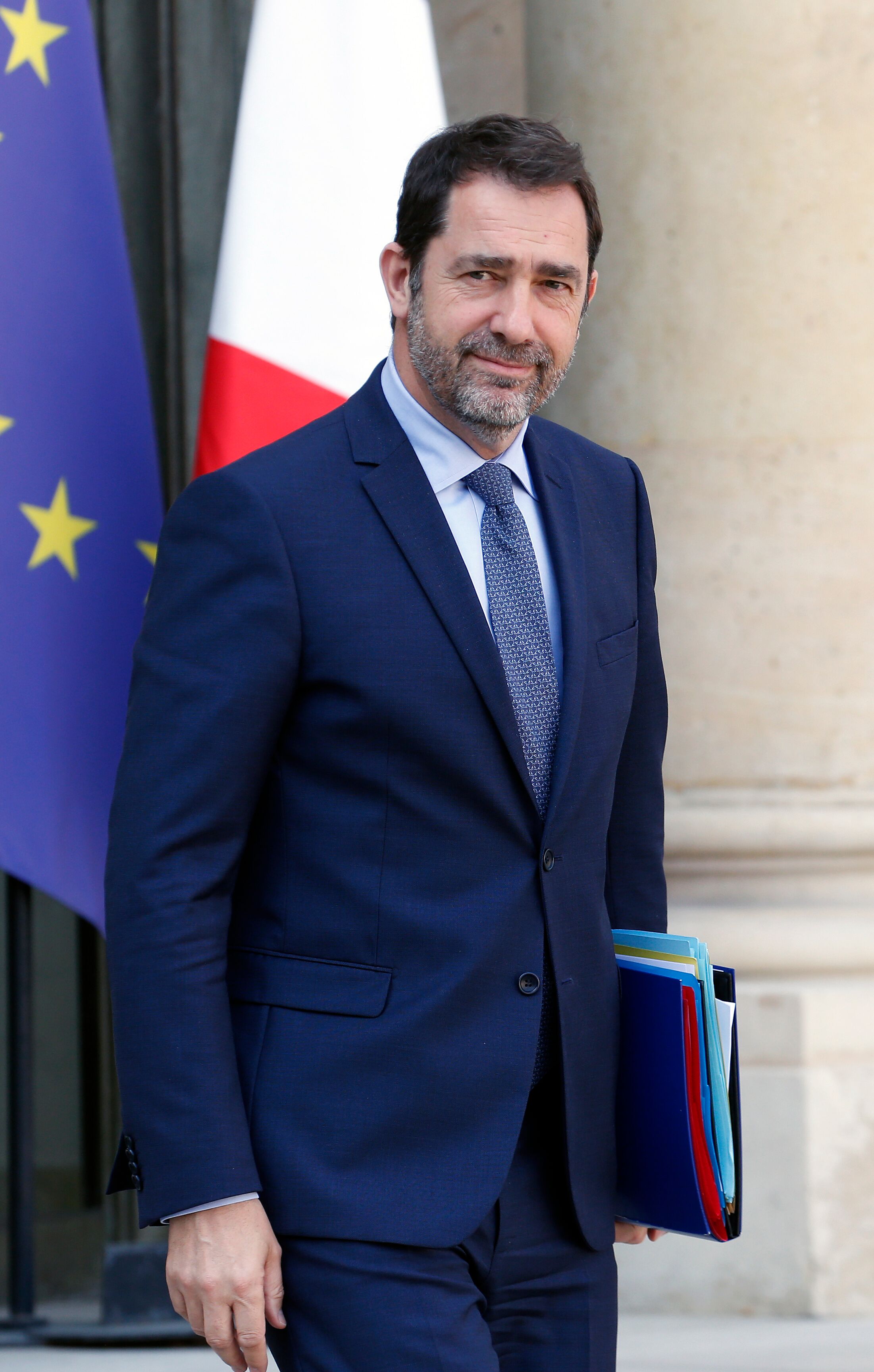 Christophe Castaner quitte l'Elysée après la réunion hebdomadaire du cabinet le 1er avril 2019 à Paris, France. | Photo : GettyImage