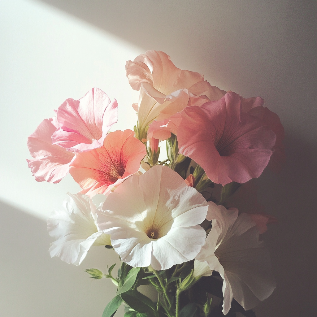 Un bouquet de pétunias | Source : Midjourney