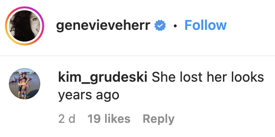 Commentaire d'un fan sur le post de Genevieve Herr montrant Julia Roberts en tant qu'égérie de Chopard le 16 mars 2023. | Source : Instagram/genevieveherr