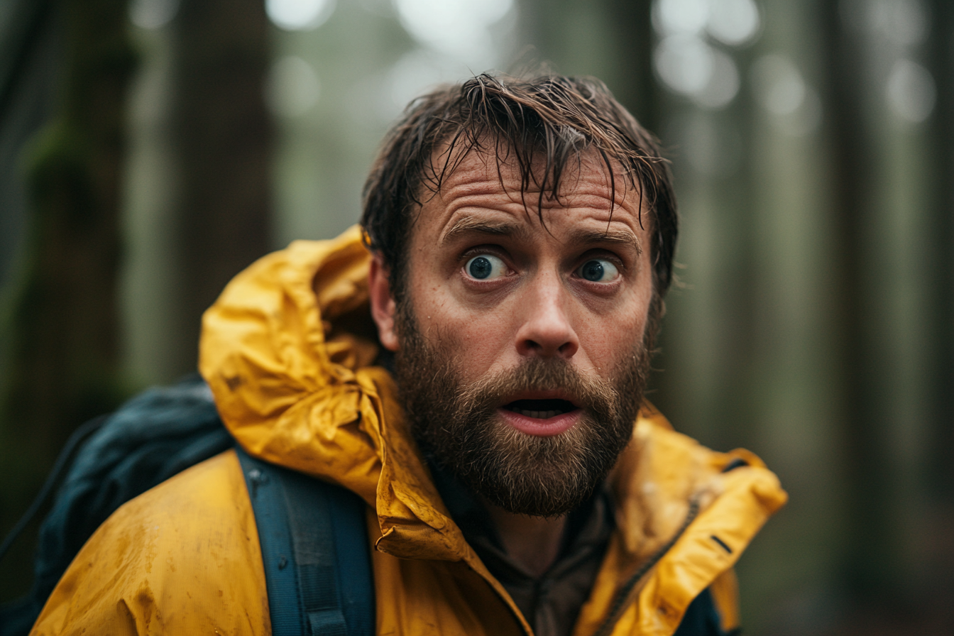 Un homme qui regarde fixement la forêt | Source : Midjourney