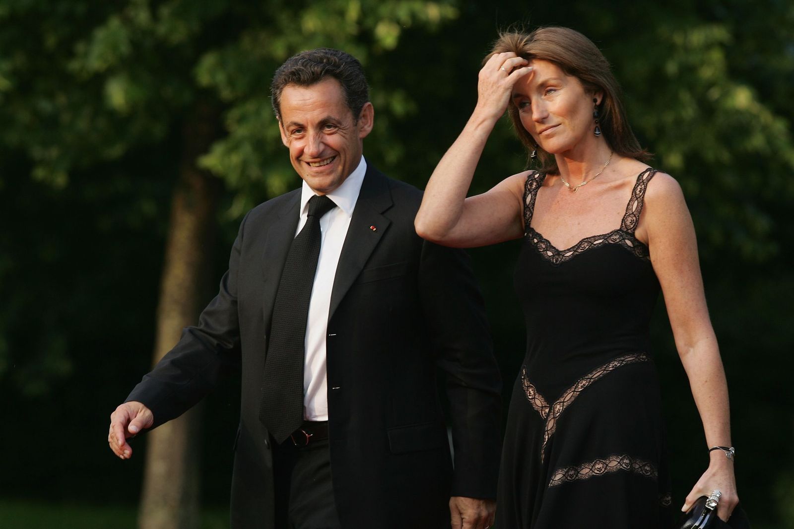 L'ancien Président français Nicolas Sarkozy en compagnie de son ex-femme | Photo : Getty Images