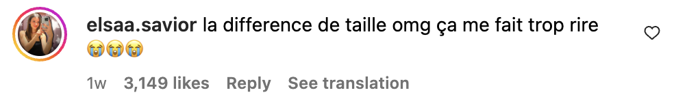 Commentaire d’une internaute sur le duo formé par Nelson Monfort et Calisson Goasdoué | Source : Capture Instagram