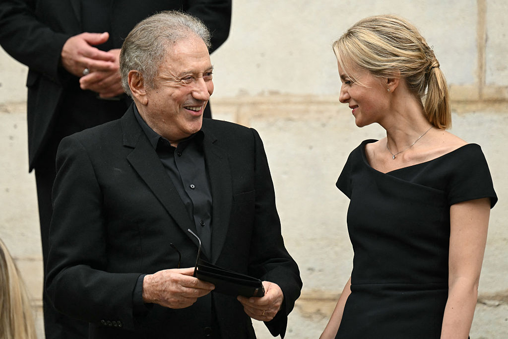 Michel Drucker et Audrey Crespo-Mara | Source : Getty Images
