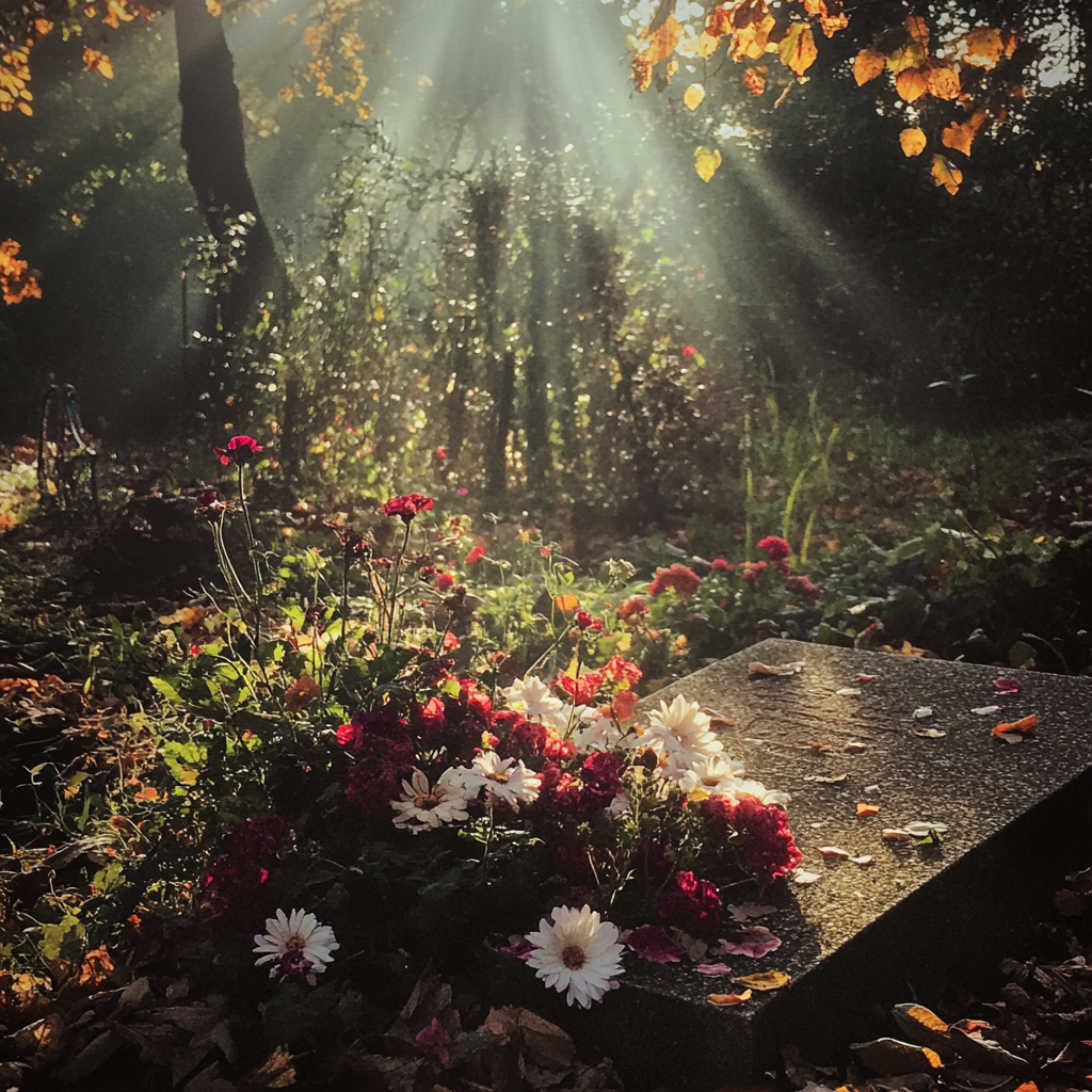 Une tombe dans un cimetière | Source : Midjourney