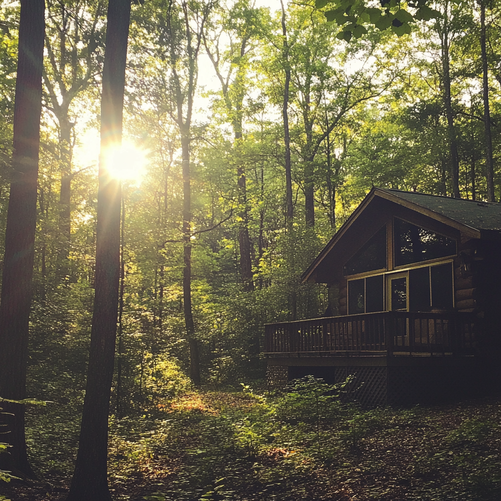 Une cabane dans les bois | Source : Midjourney