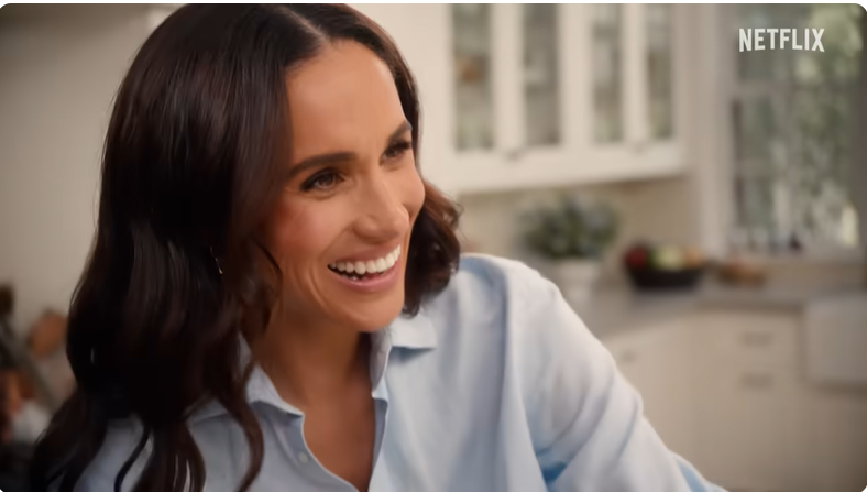 Meghan Markle dans la bande-annonce de son émission de lifestyle sur Netflix "With Love, Meghan" | Source : Youtube/Netflix