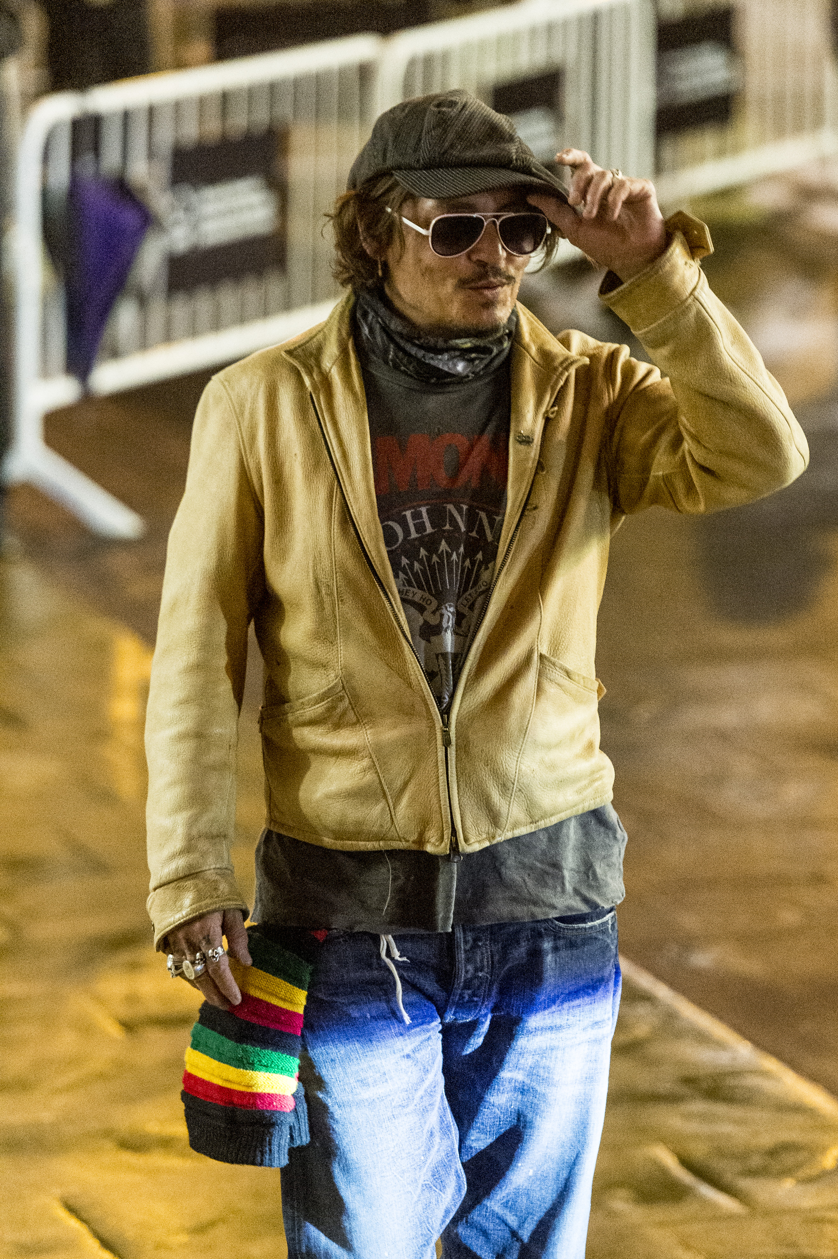 Johnny Depp arrivant au 68e festival du film de San Sebastian, à San Sebastian, en Espagne, le 19 septembre 2020 | Source : Getty Images