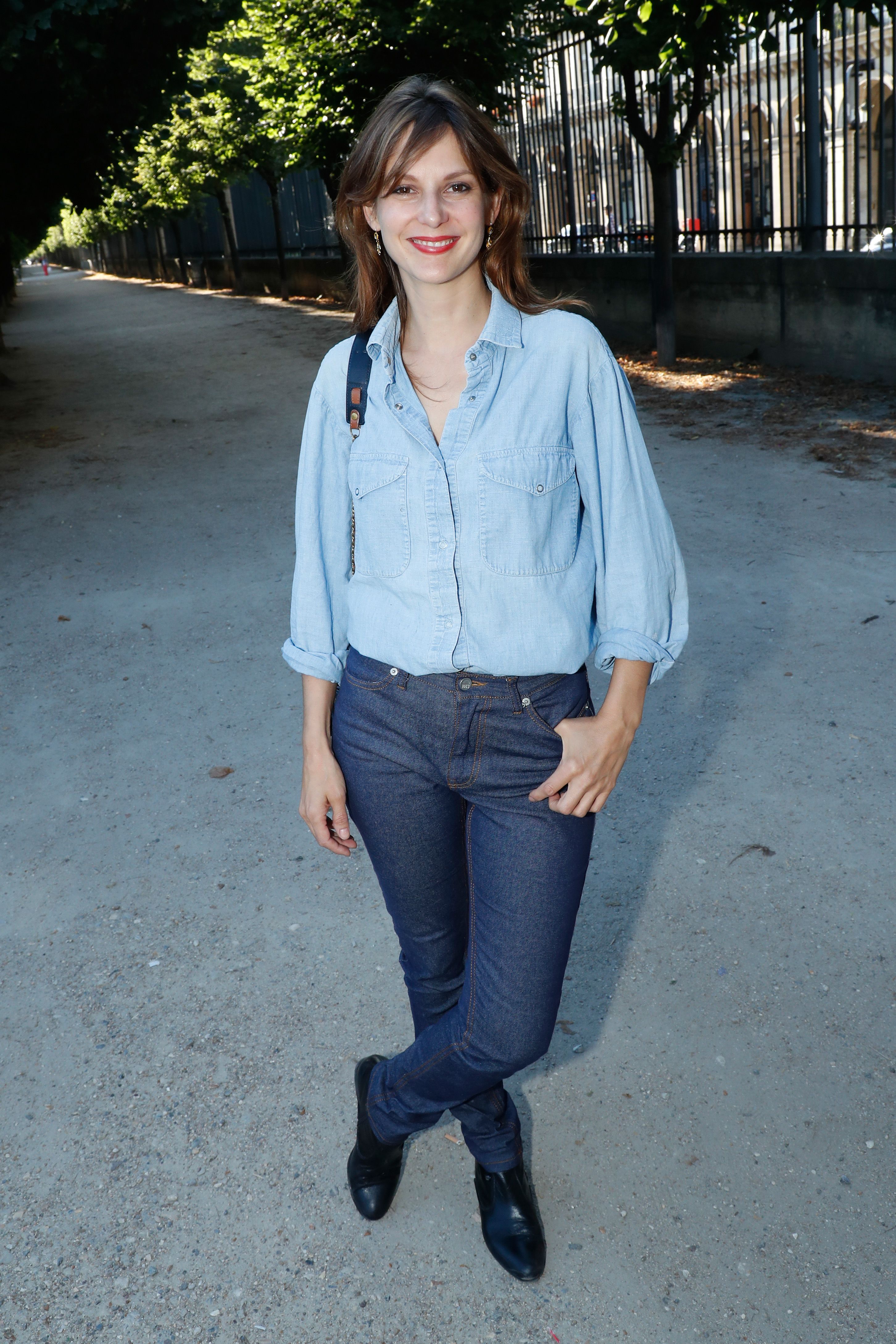 La comédienne Élodie Navarre le 22 juin 2018 à Paris. l Source : Getty Images