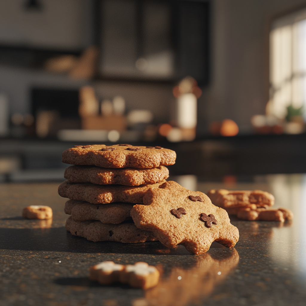 Des biscuits avec des friandises pour chiens | Source : Midjourney