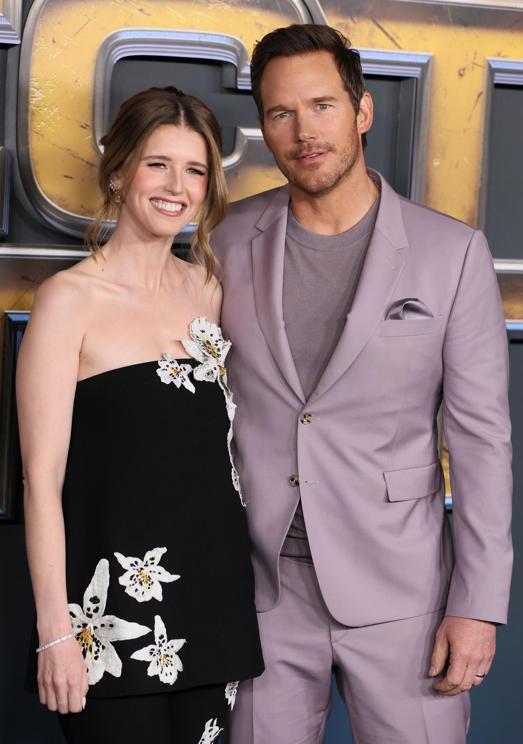 Katherine Schwarzenegger et Chris Pratt à la première mondiale de "The Electric State" de Netflix à l'Egyptian Theatre Hollywood le 24 février 2025 à Los Angeles, Californie. | Source : Getty Images