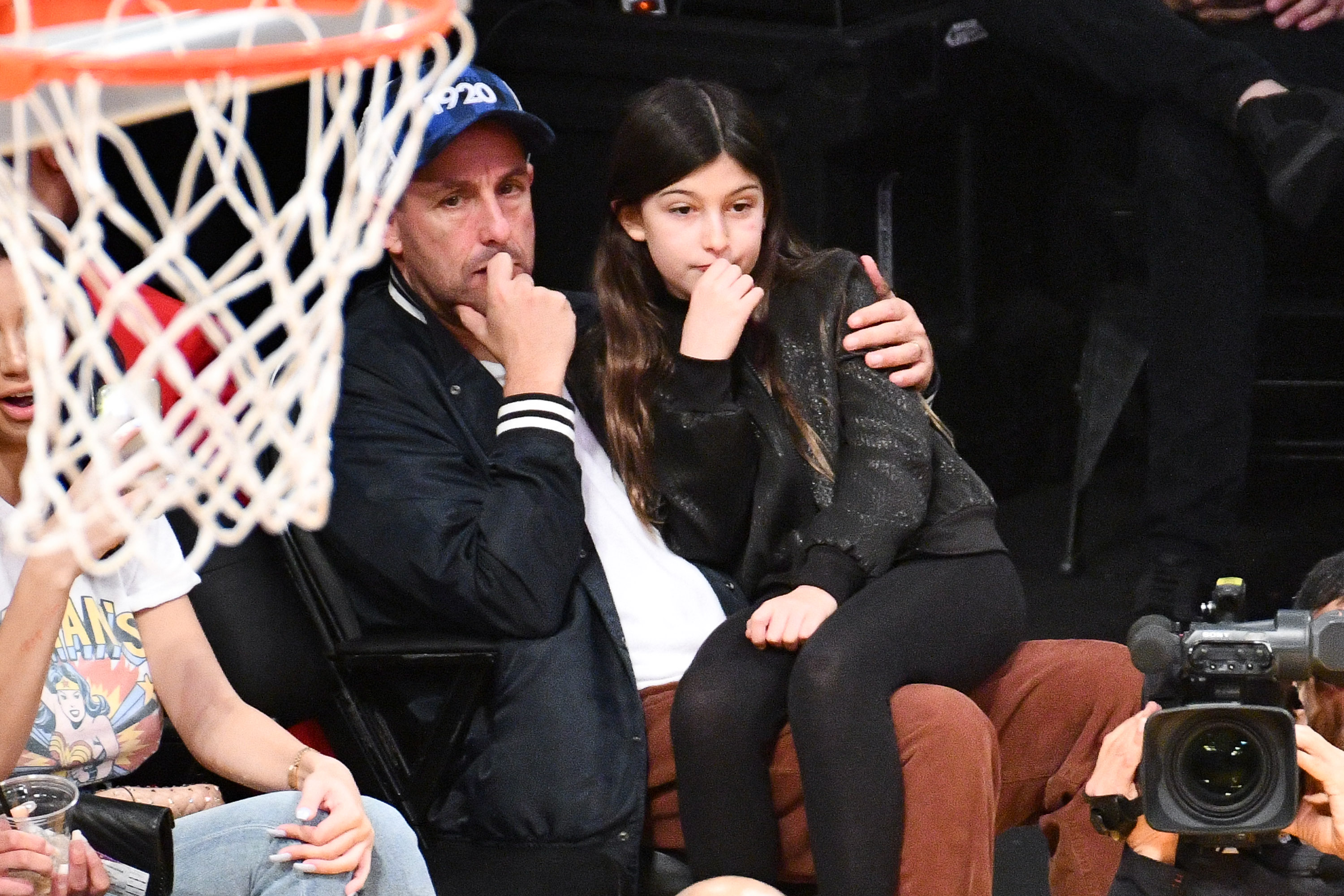 Adam Sandler et sa fille Sunny Madeline Sandler, 2018 | Source : Getty Images