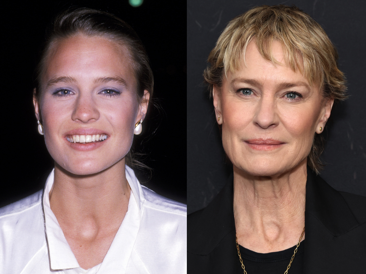 Robin Wright en 1985 | Robin Wright en 2024 | Source : Getty Images