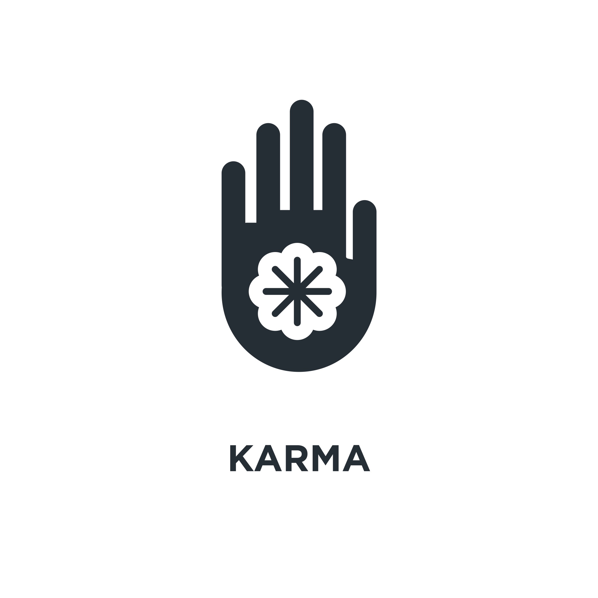 Un logo de karma. | Source : Shutterstock