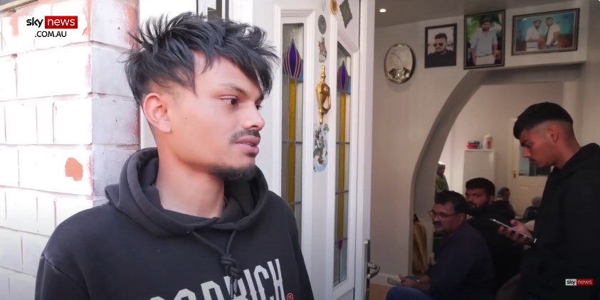 Nayankumar s'exprime après le crash d'Air India qui a laissé un frère en vie et un autre présumé mort. extrait d'une vidéo postée le 13 juin 2025 | Source : YouTube/SkyNewsAustralia