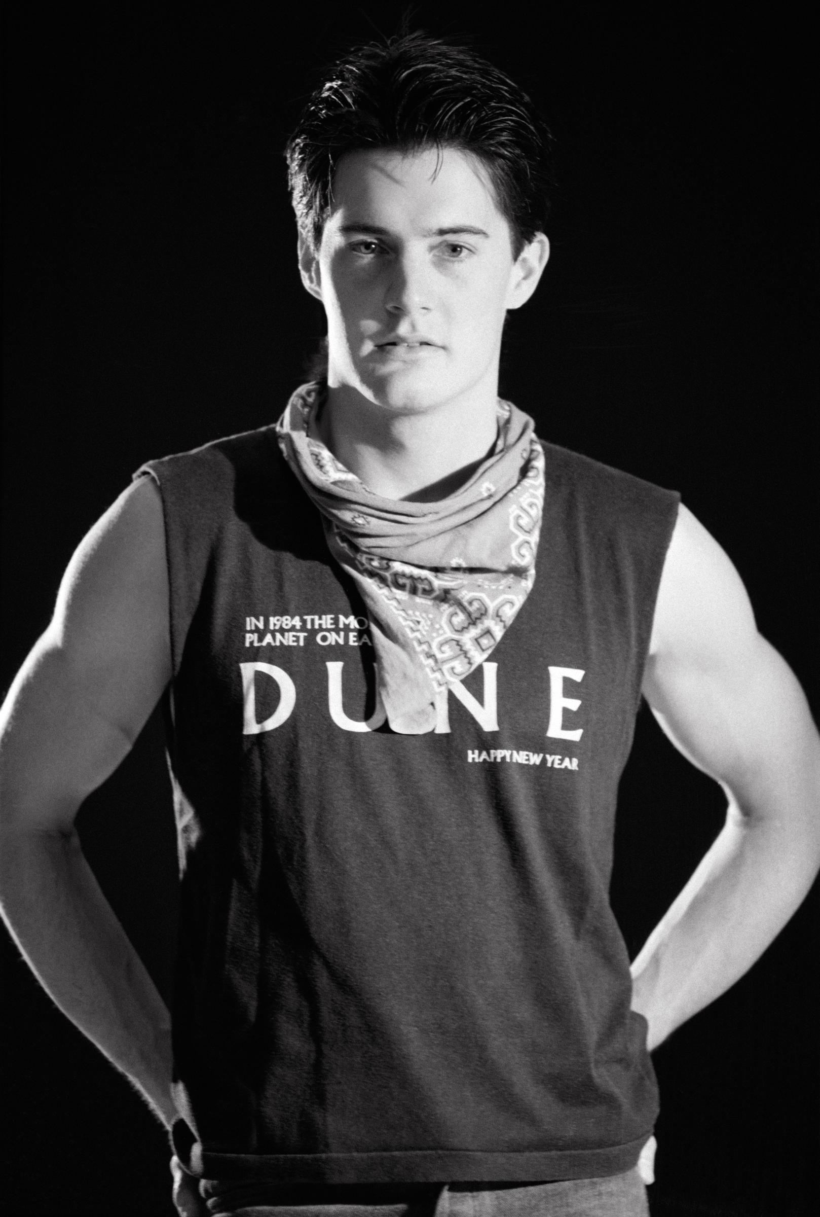 Kyle MacLachlan lors du tournage de "Dune" en 1984. | Source : Getty Images