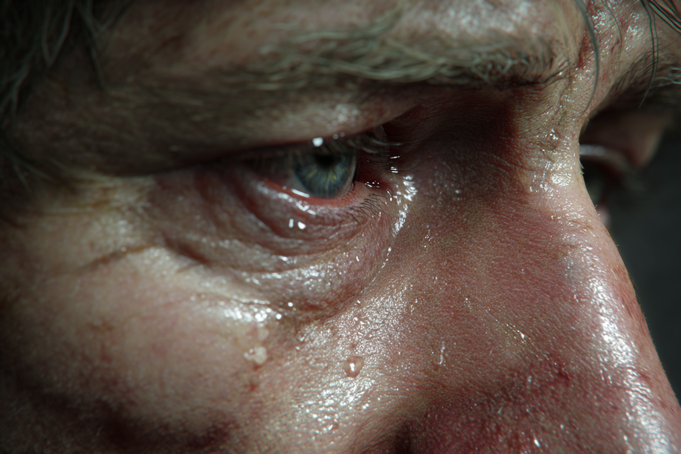 Un homme qui pleure | Source : Midjourney