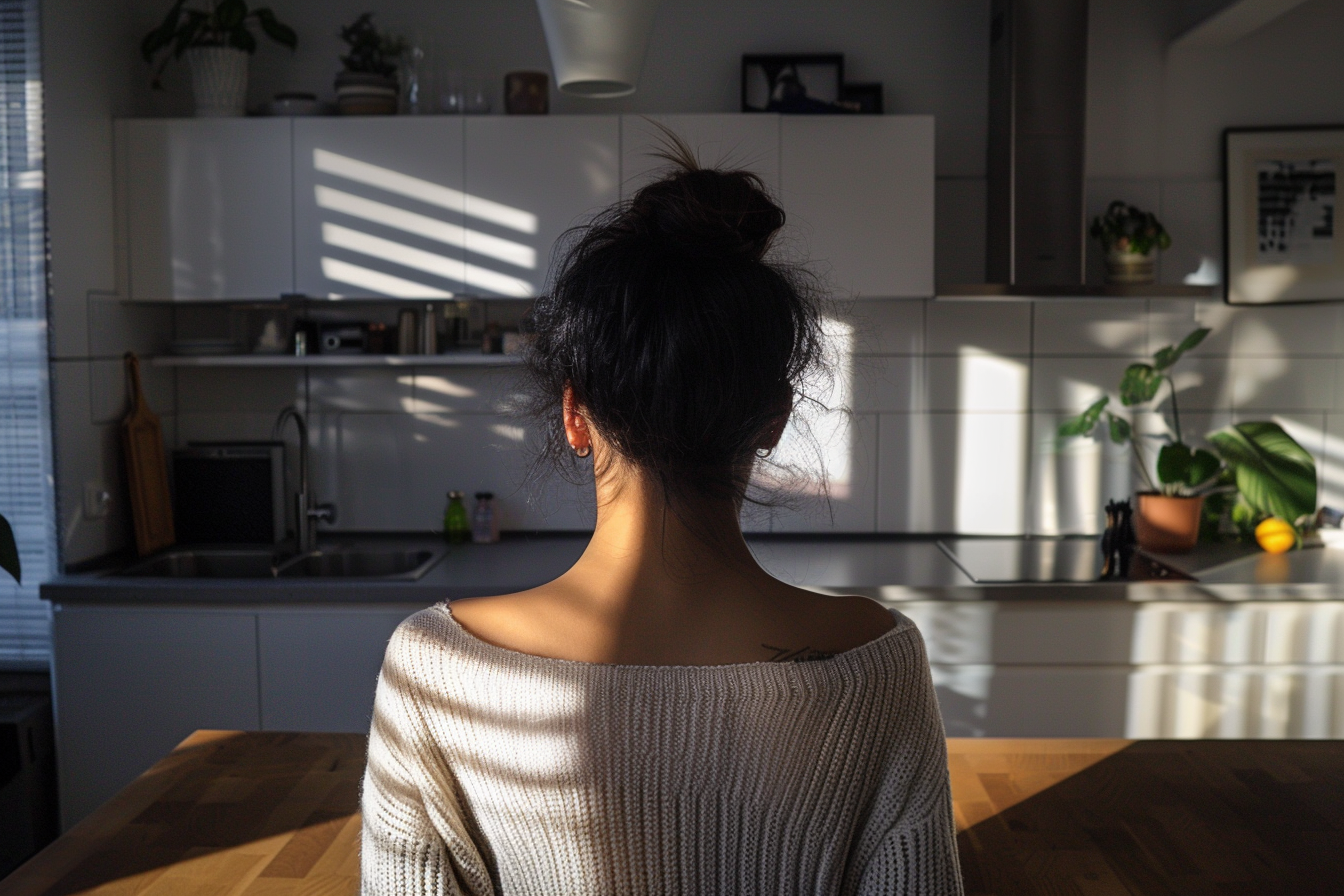 Une femme dans sa cuisine | Source : Midjourney