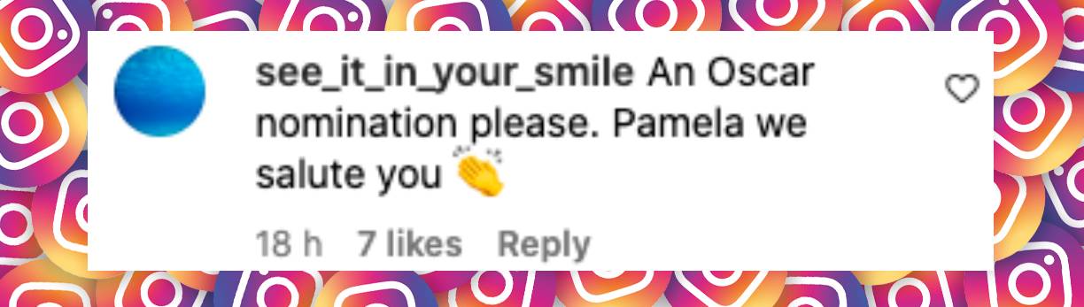 Commentaire d'un fan sur la performance de Pamela Anderson dans le teaser de "The Last Showgirl", posté le 14 novembre 2024 | Source : Instagram/lastshowgirl