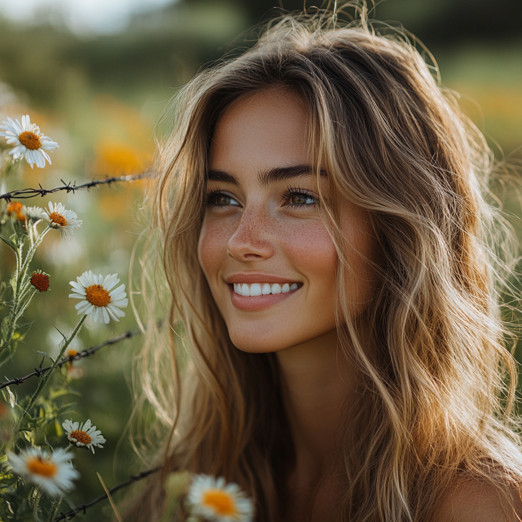 Une femme qui regarde par-dessus la clôture | Source : Midjourney