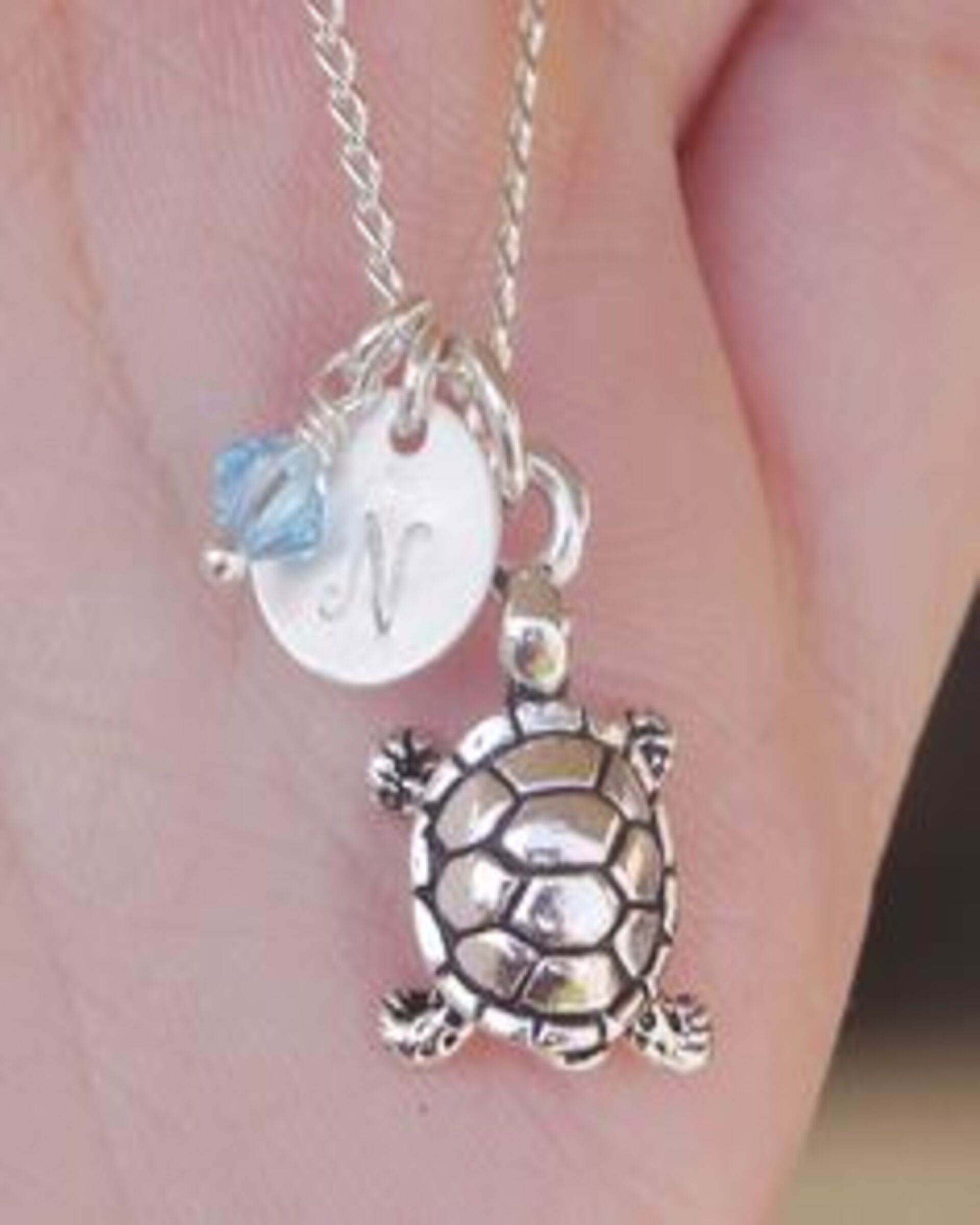 Un collier de tortue avec l'initiale "N" | Source : Flickr