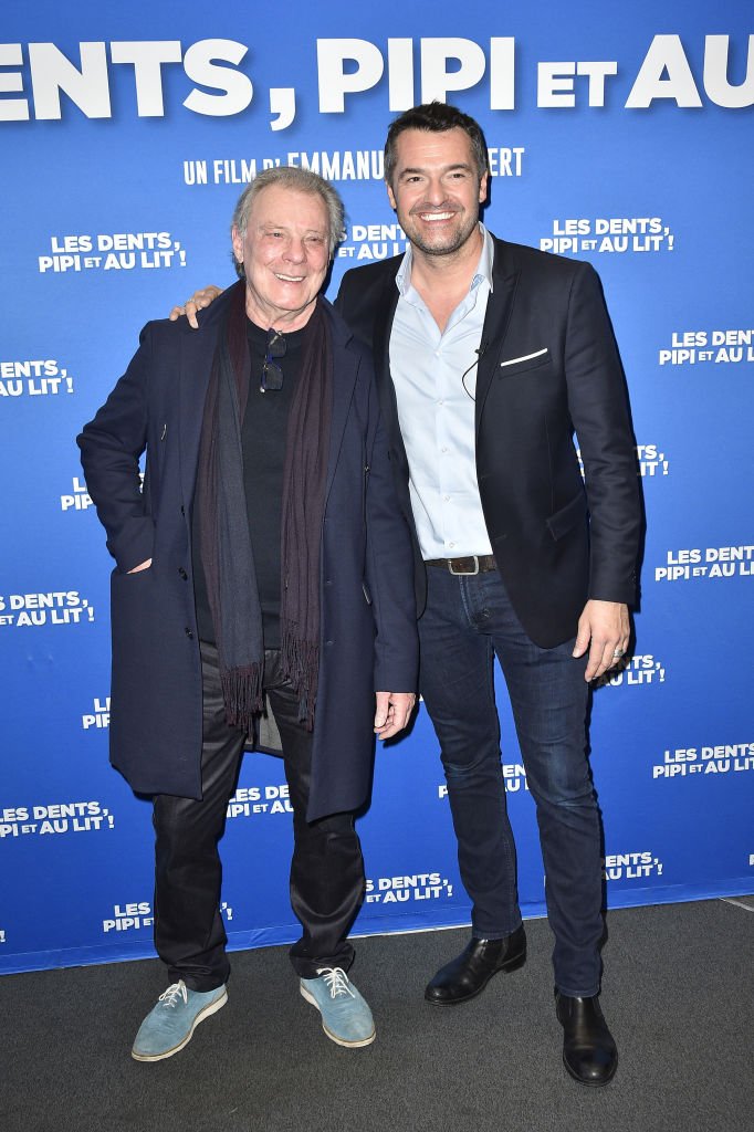 Herbert Léonard aux côtés de l'acteur Arnaud Ducret. l Source : Getty Images